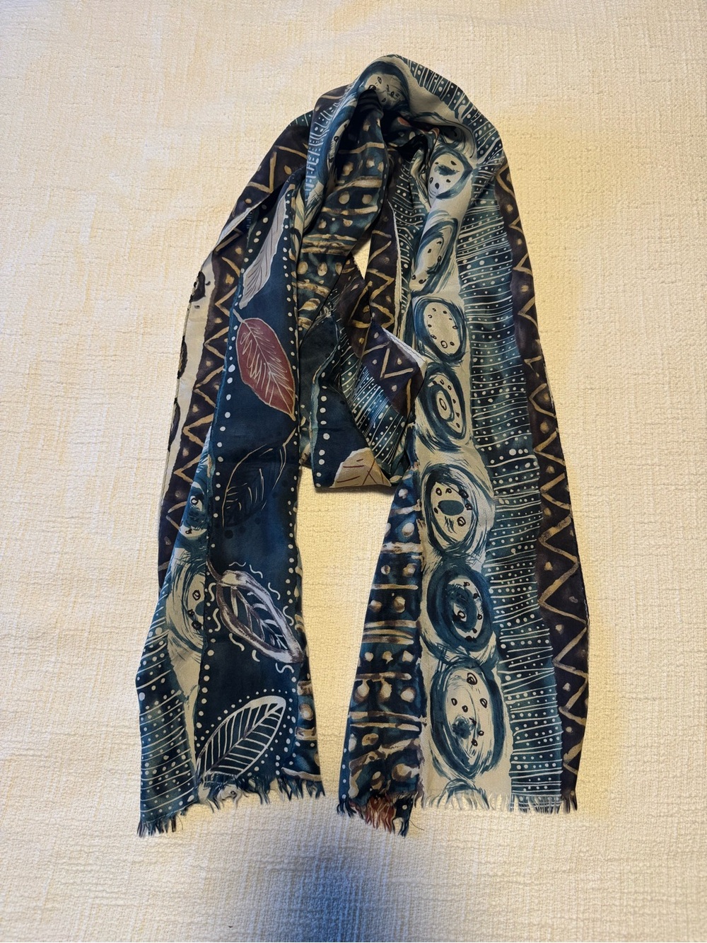Long, Silk-Like Scarf